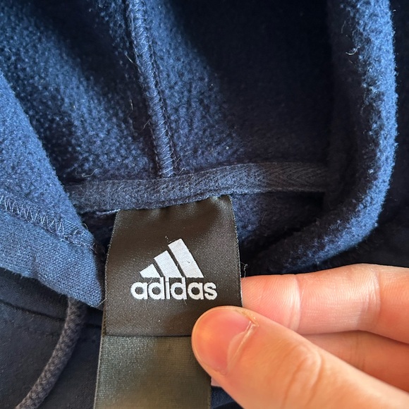 Vintage Adidas Michigan Wolverines Boxy Hoodie Y2K NCAA Size Large College - Picture 2 of 5